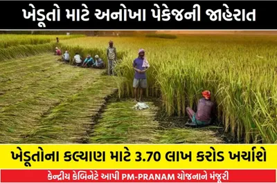 pm pranam scheme  ખેડૂતોના કલ્યાણ માટે 3 70 લાખ કરોડ ખર્ચાશે  શું છે પીએમ પ્રણામ યોજના